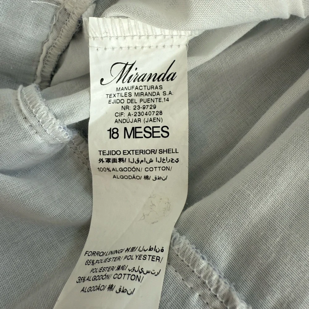 Miranda 18M Blue Ruffled Dress with Lace Detail - Picture 4 of 5